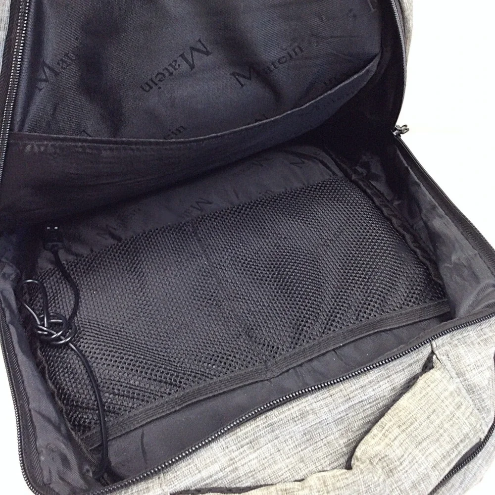 MATEIN Business Laptop Backpack Travel 15.6 Inch Gray Charge Port